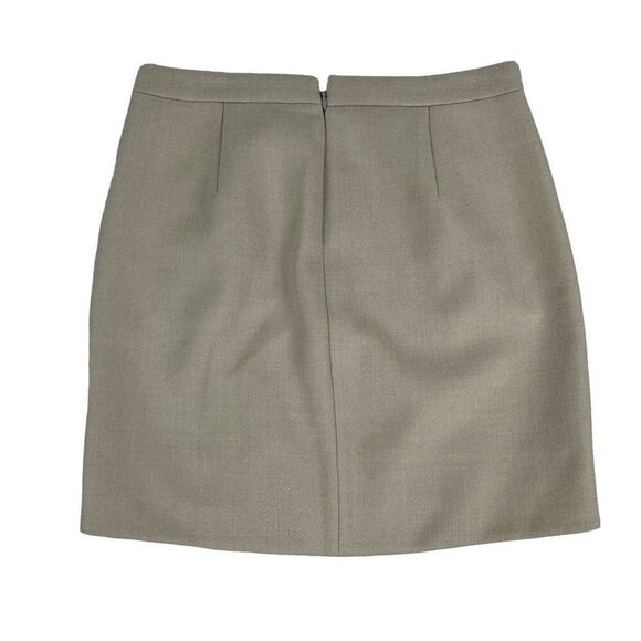 J. Crew Women's Wool Zip Pocket Mini Skirt Size 0 - Picture 2 of 7